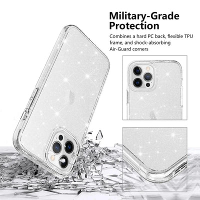 Ultimake Glitter Shockproof Case Cover for iPhone 15 Plus Clear - MyMobile