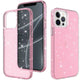 Ultimake Glitter Shockproof Case Cover for iPhone 15 Plus Pink Clear