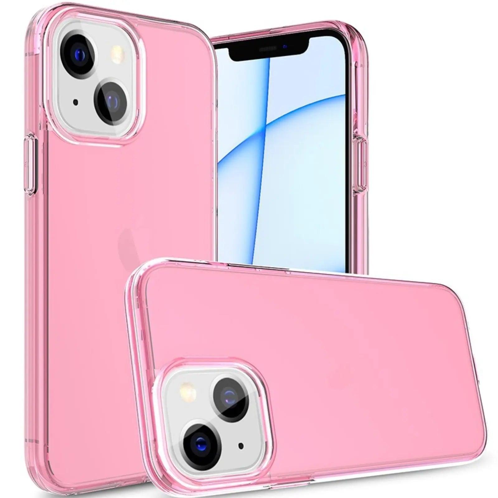 Ultimake Shockproof Case Cover for iPhone 15 Pink Clear - MyMobile