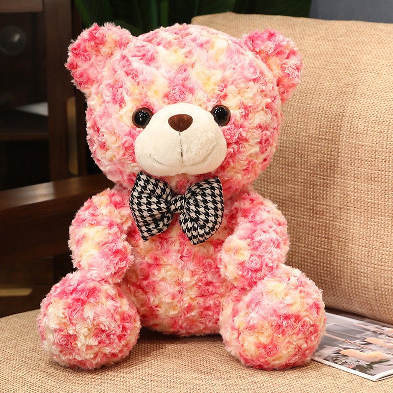 Valentines Day Cute Rose Little Bear Doll Small Size Teddy Bear Doll Ragdoll Plush Toy - MyMobile