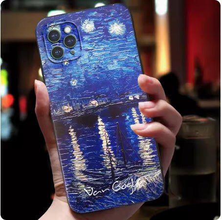 Van Gogh Starry Sky Mobile Phone 3D Soft Case For iPhone 15 - MyMobile