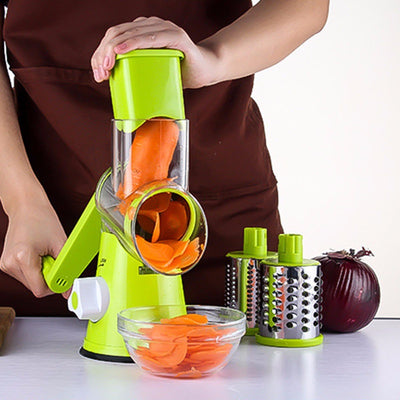 Vegetable Cutter Round Mandoline Slicer Potato Julienne Carrot Grater Cheese - MyMobile