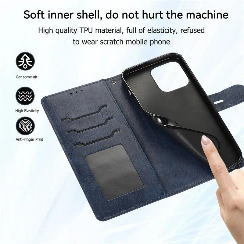 Wallet Style Mobile Phone Leather Protective Cover - MyMobile