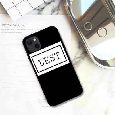 White Lines Holding Hands Couple New Phone Case For iPhone 13, 14, 15 - MyMobile