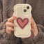 Wine Red Love Wave Mobile Phone Case For iPhone 12, 13, 14 - MyMobile