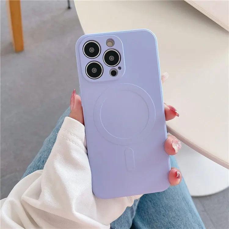 Wireless New Liquid Silicone Magnetic Phone Case For iPhone 13, 14, 15 - MyMobile