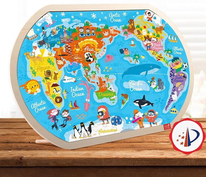 Wooden Puzzle World Children's Toys Gift Baby Educational Toys - MyMobile