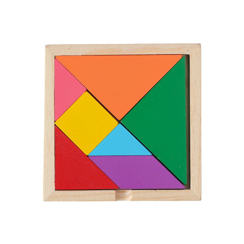 Wooden Toys Rattles Educational Toy Rainbow Blocks Montessori Baby Colorful Kids Music - MyMobile