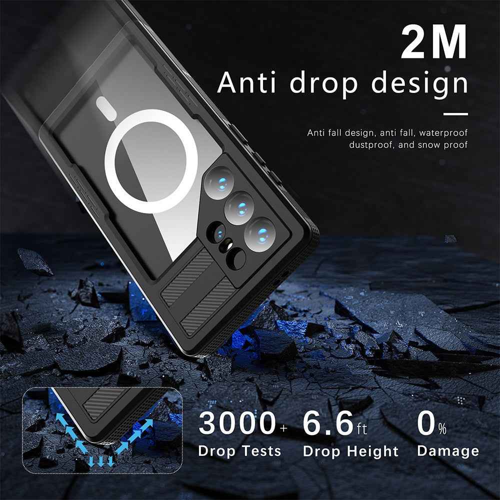 Redpepper Dot+ IP68 Waterproof Case Cover with Magnetic Ring for Samsung Galaxy S26 Ultra