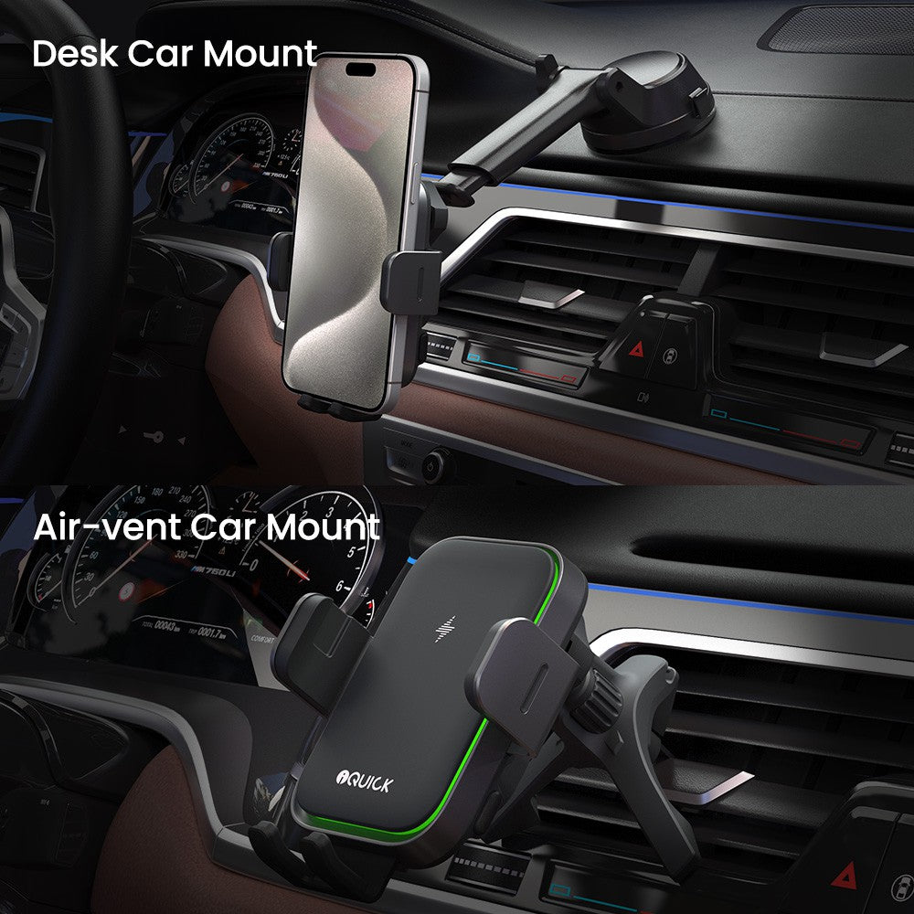 iQuick RX3 15W Wireless Charging Induction Car Holder (IQUICK-X3)
