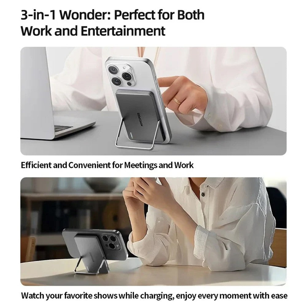 MOVE SPEED YSPBS05Pro Wireless Power Bank with Foldable Stand 5,000mAh (CCC Certified)
