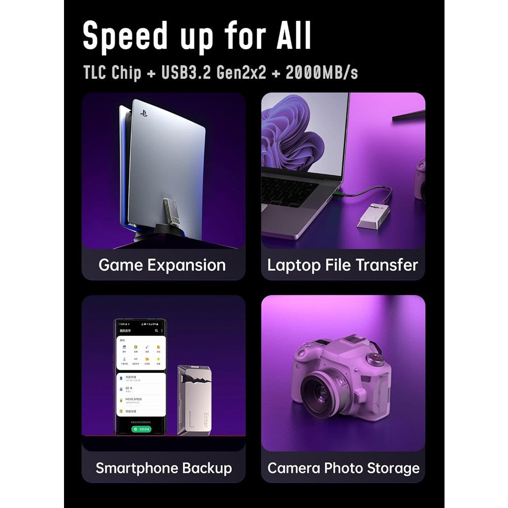 MOVE SPEED CK20 1TB Magnetic External SSD (YSPSCK20-1TTS)