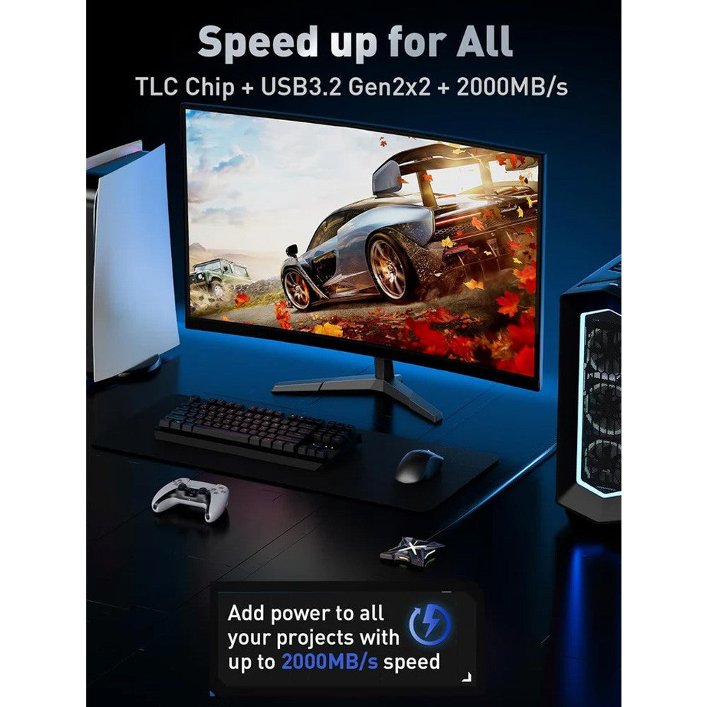 MOVE SPEED RX20 2000MB/s Read with RGB Streamer Light Portable SSD (YSPSRX20-1TTG)