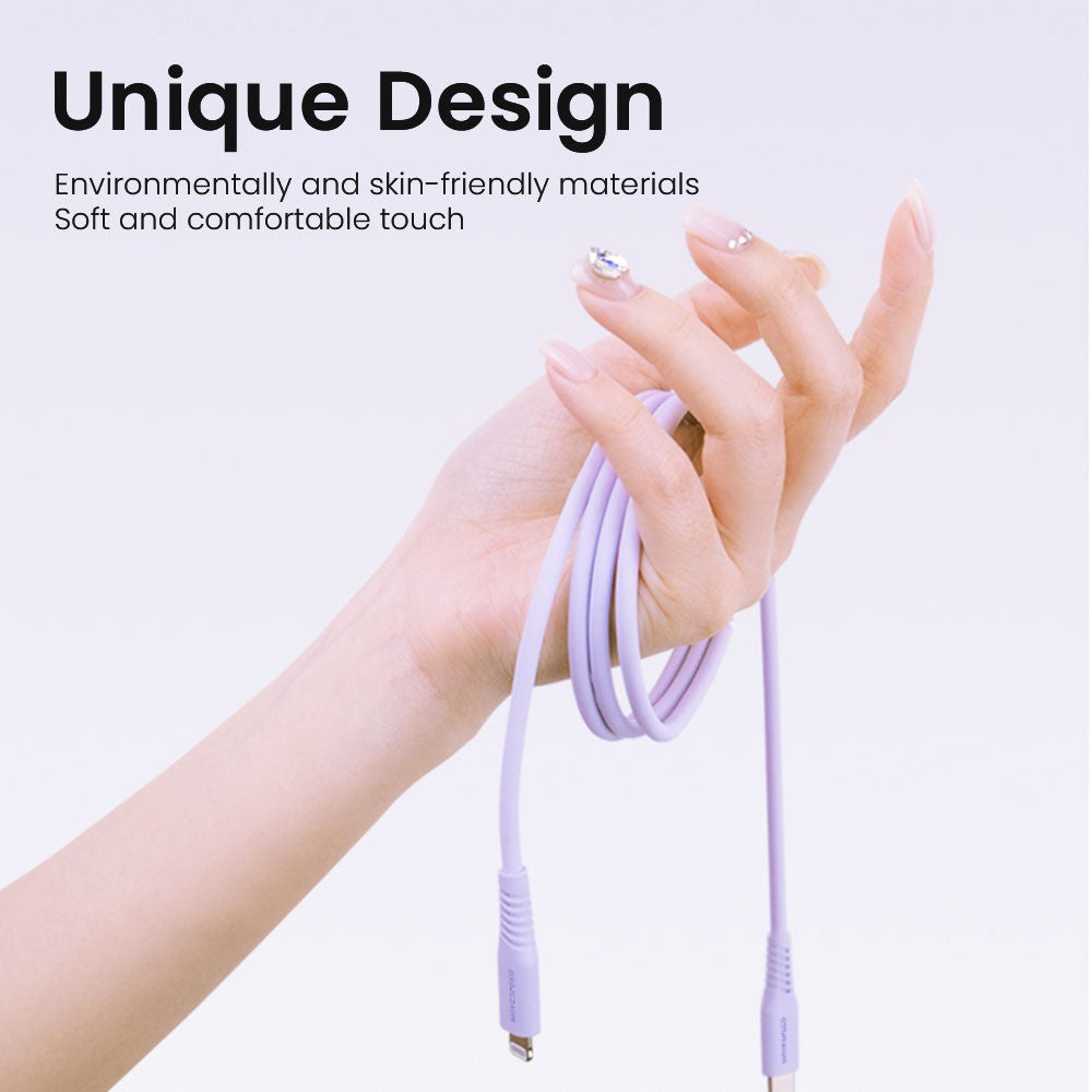 MOVE SPEED 30W USB-C to Lightning Colorful Charging Cable 1.2m (YSUCM04-CL12)