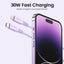 MOVE SPEED 30W USB-C to Lightning Colorful Charging Cable 1.2m (YSUCM04-CL12)