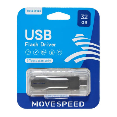 MOVE SPEED 32GB YSULDP 2 in 1 USB Type-C Flash Drive (YSULDP-32G3S)
