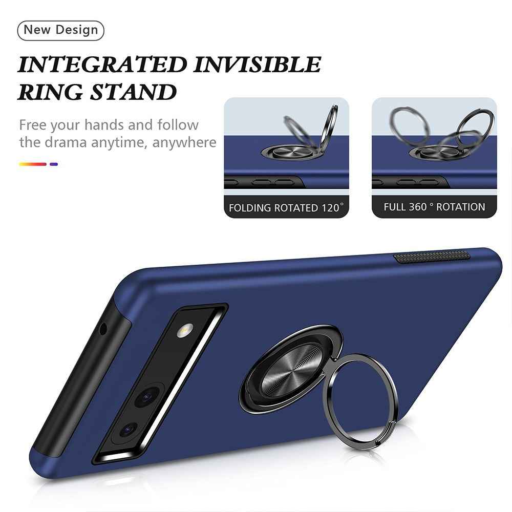 Magnetic Ring Holder Shockproof Case Cover for Google Pixel 8