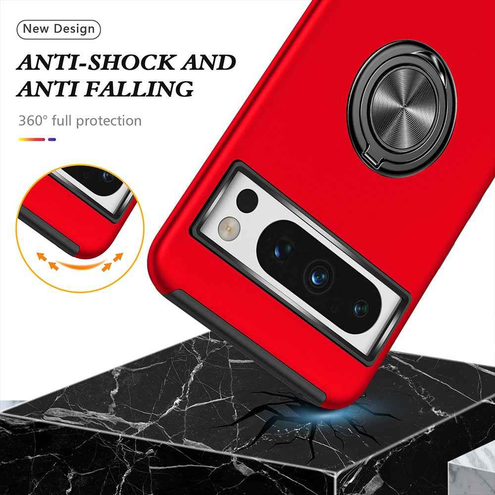 Magnetic Ring Holder Shockproof Case Cover for Google Pixel 8 Pro