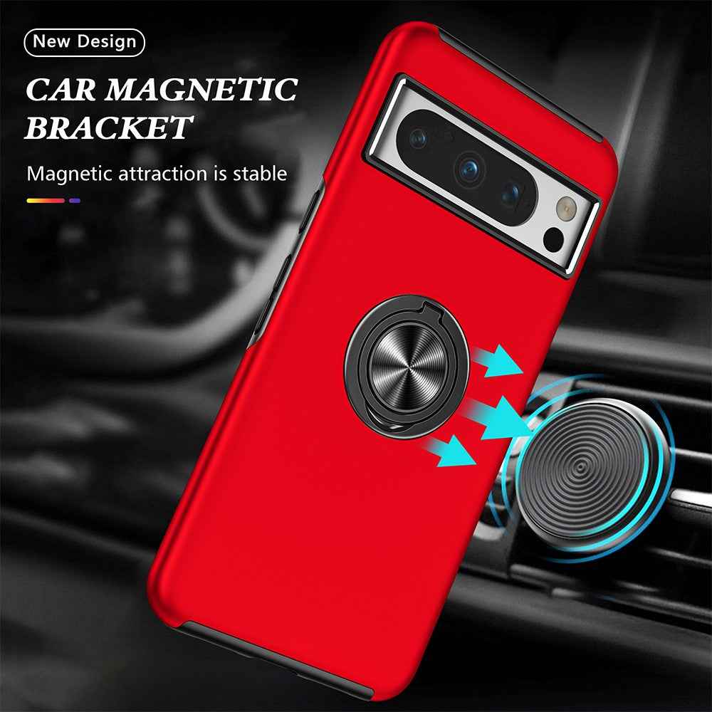 Magnetic Ring Holder Shockproof Case Cover for Google Pixel 8 Pro