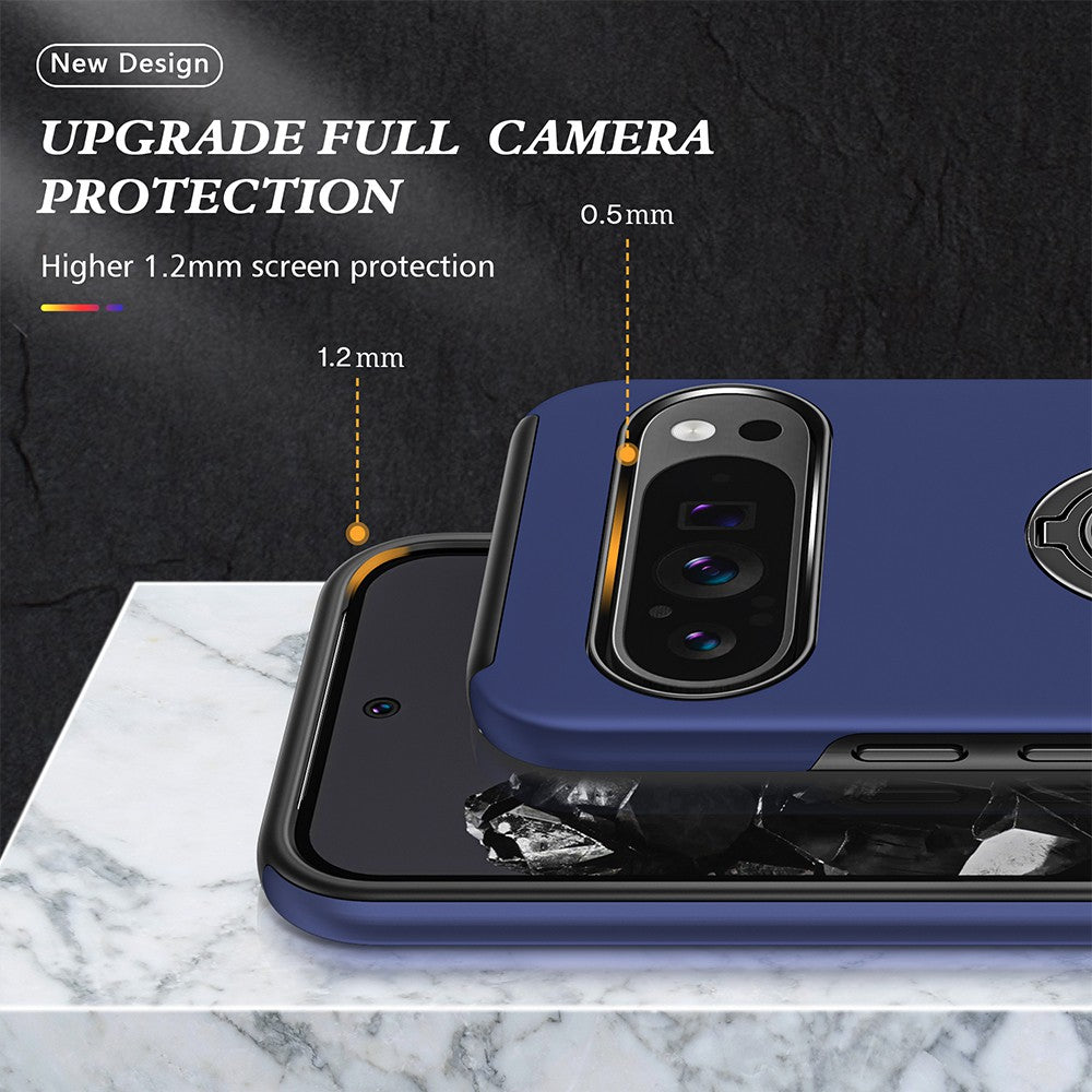 Magnetic Ring Holder Shockproof Case Cover for Google Pixel 9 / 9 Pro