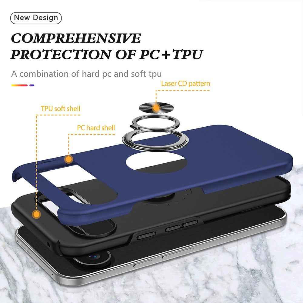 Magnetic Ring Holder Shockproof Case Cover for Google Pixel 9 / 9 Pro