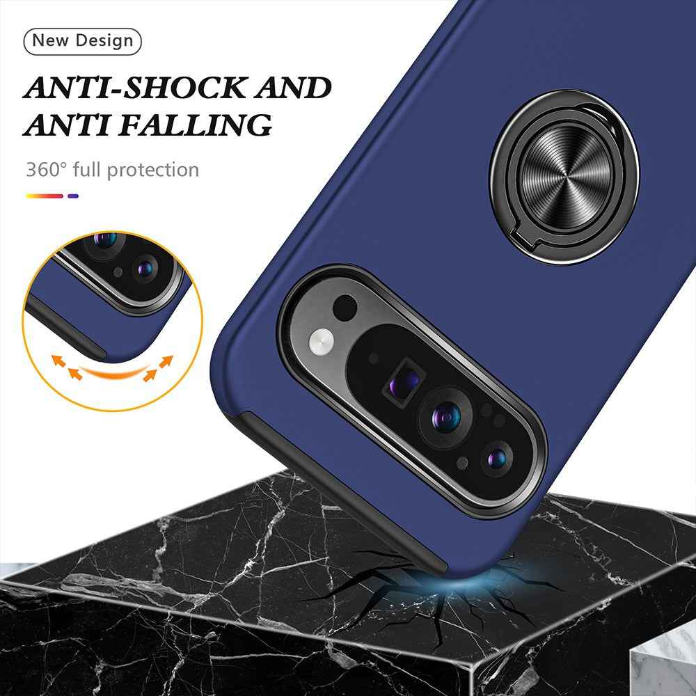 Magnetic Ring Holder Shockproof Case Cover for Google Pixel 9 / 9 Pro