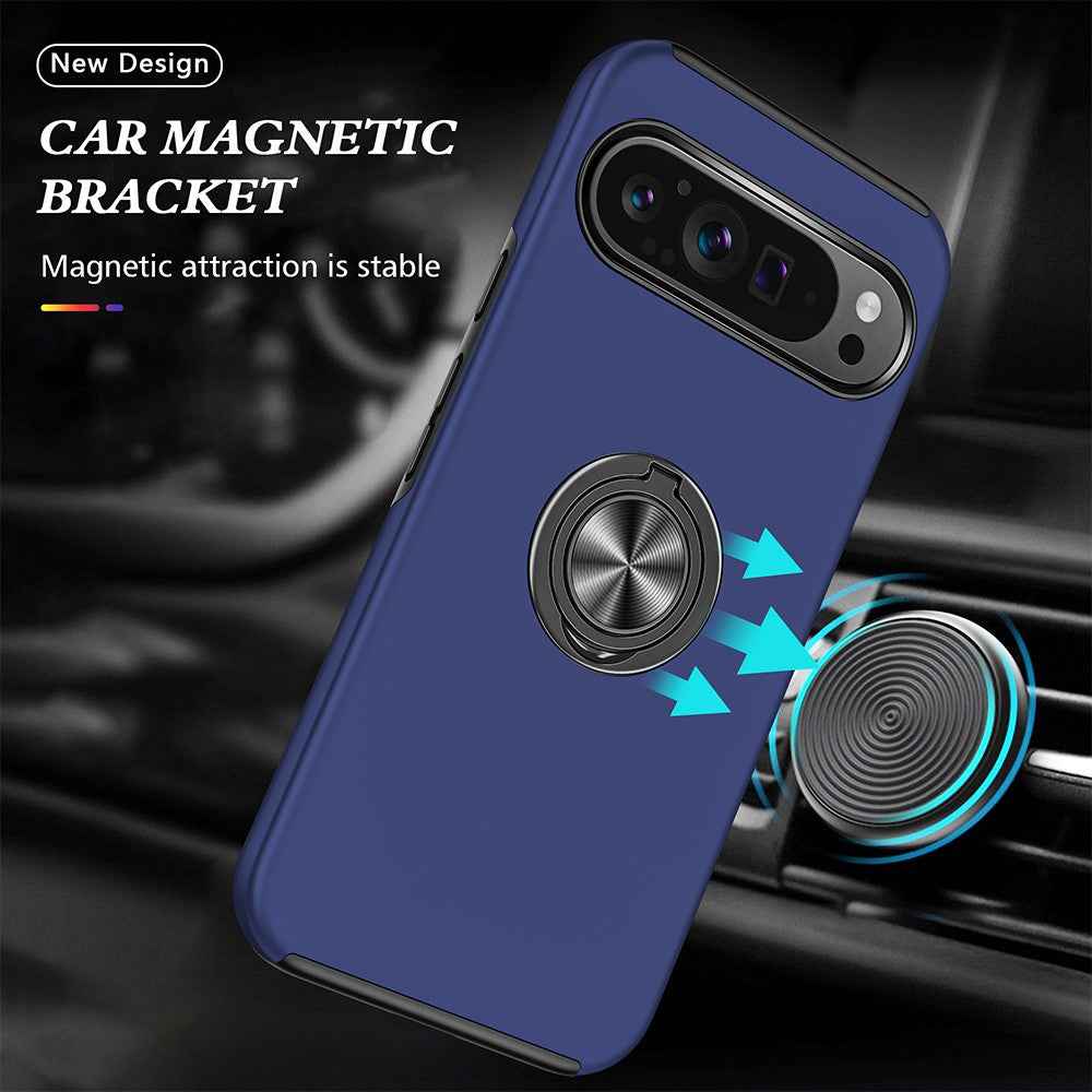 Magnetic Ring Holder Shockproof Case Cover for Google Pixel 9 / 9 Pro