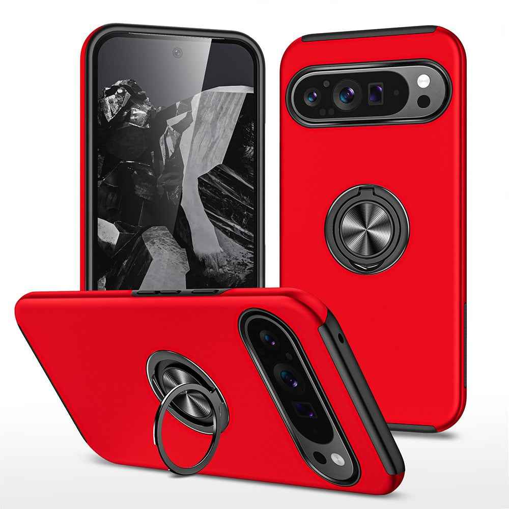 Magnetic Ring Holder Shockproof Case Cover for Google Pixel 9 / 9 Pro