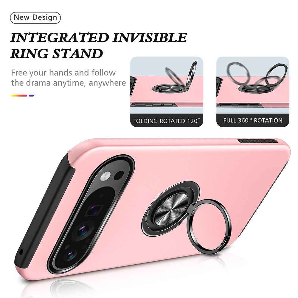 Magnetic Ring Holder Shockproof Case Cover for Google Pixel 9 Pro XL