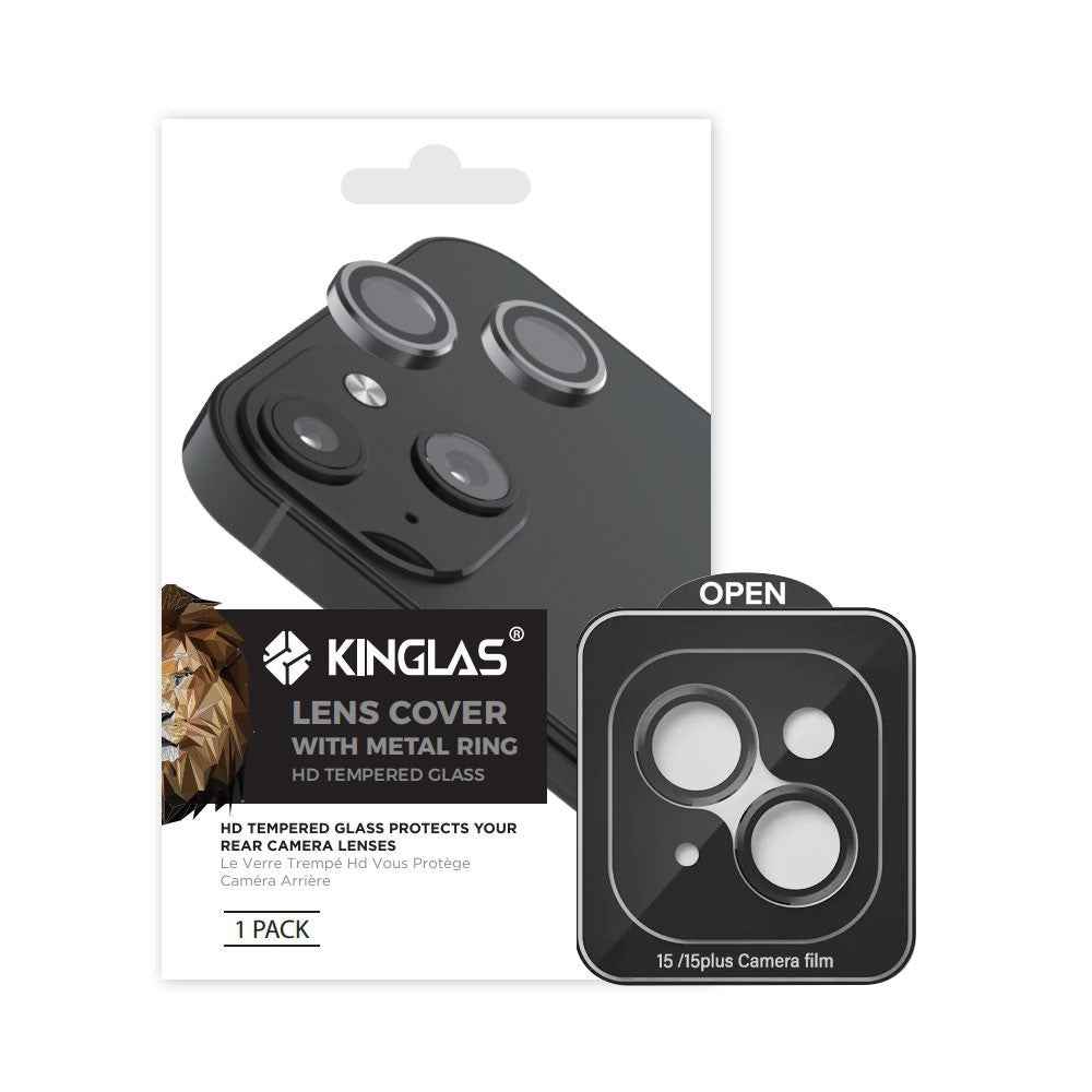 Kinglas Camera Lens Protector (Set of 2) for iPhone 15 / 15 Plus