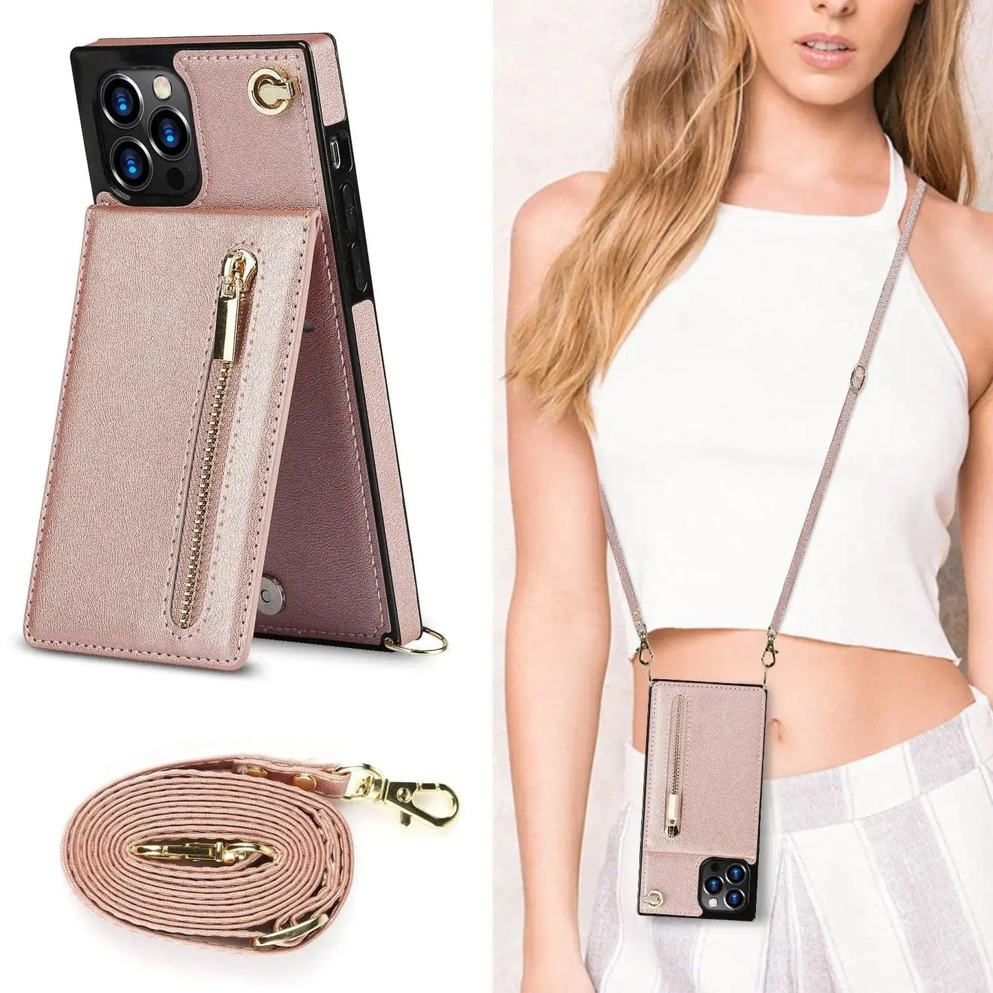 Zipper Phone Case Phone Case Crossbody - MyMobile