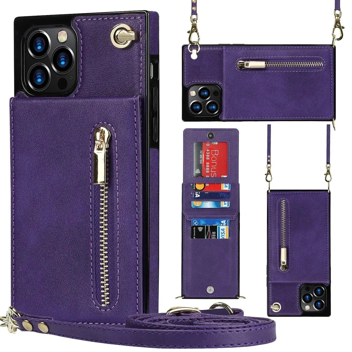 Zipper Phone Case Phone Case Crossbody - MyMobile