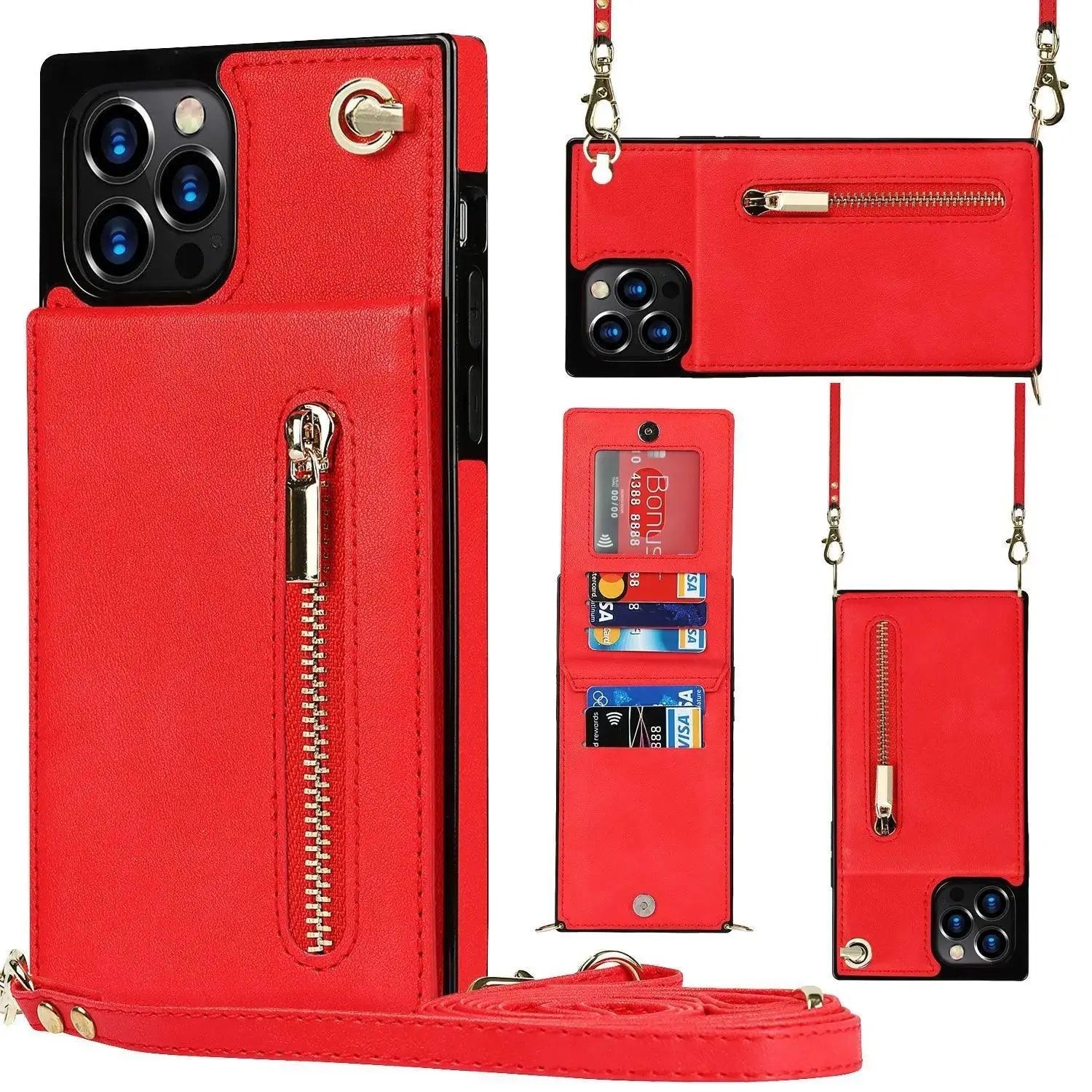 Zipper Phone Case Phone Case Crossbody - MyMobile