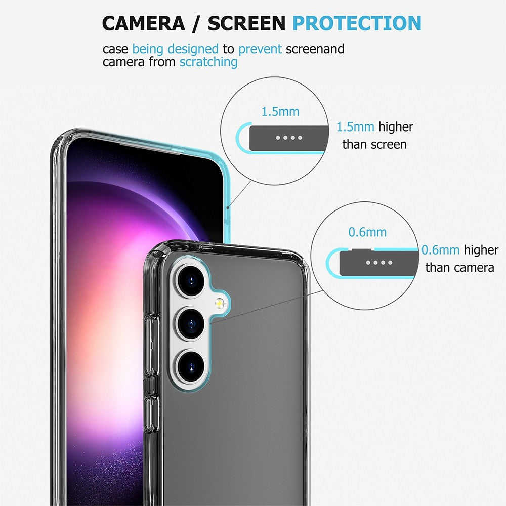 UTIA Ultimake Shockproof Case Cover for Samsung Galaxy S25 FE-Transparent