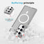UTIA Shockproof Transparent Case Cover With Magnetic Ring for Samsung Galaxy S26-Transparent