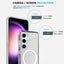 UTIA Shockproof Transparent Case Cover With Magnetic Ring for Samsung Galaxy S25 FE-Transparent