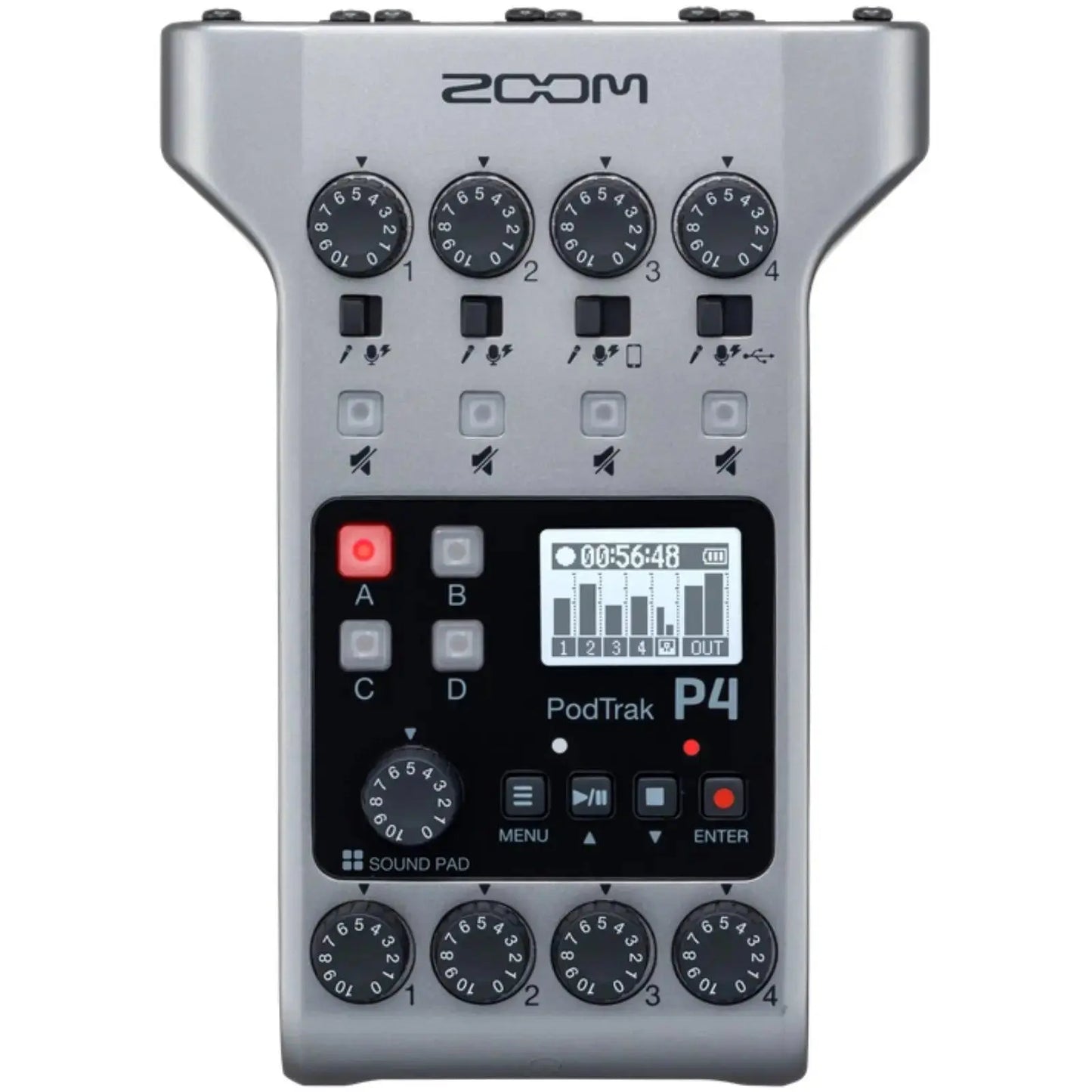 Zoom PodTrak P4 Multitrack Podcast Recorder - MyMobile