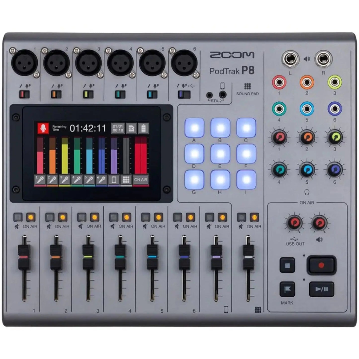 Zoom PodTrak P8 Multitrack Podcast Recorder - MyMobile